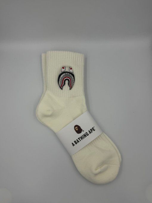 Chaussettes BAPE Shark Noires et Blanches | A Bathing Ape