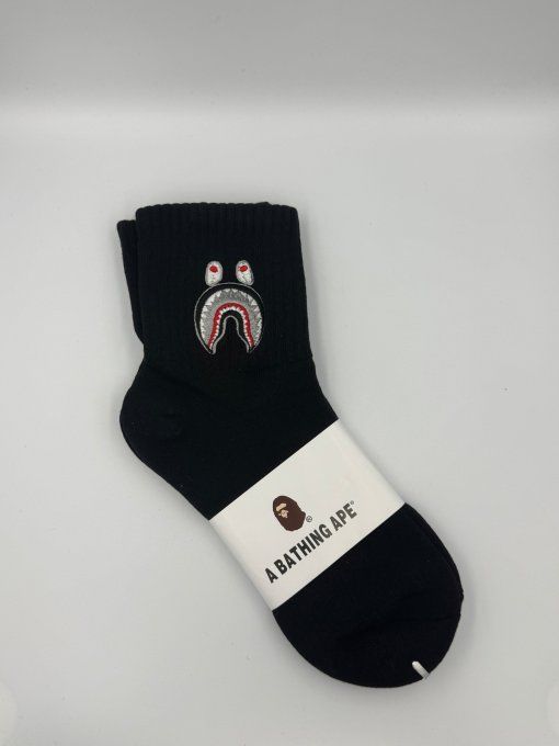 Chaussettes BAPE Shark Noires et Blanches | A Bathing Ape