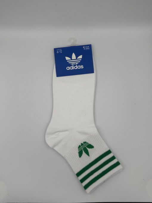 Chaussettes ADIDAS Mi-Cheville Blanches Colorées 38 - 46