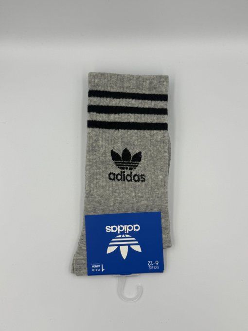 Chaussettes ADIDAS Montantes Noir & Gris 38 - 46