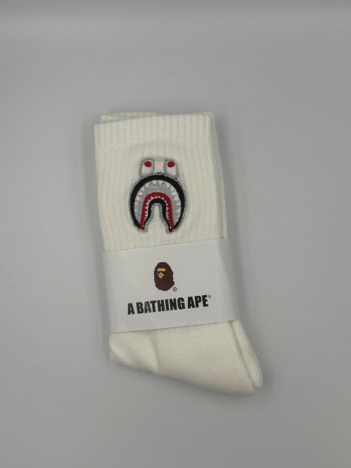 Chaussettes BAPE Shark Noires et Blanches | A Bathing Ape